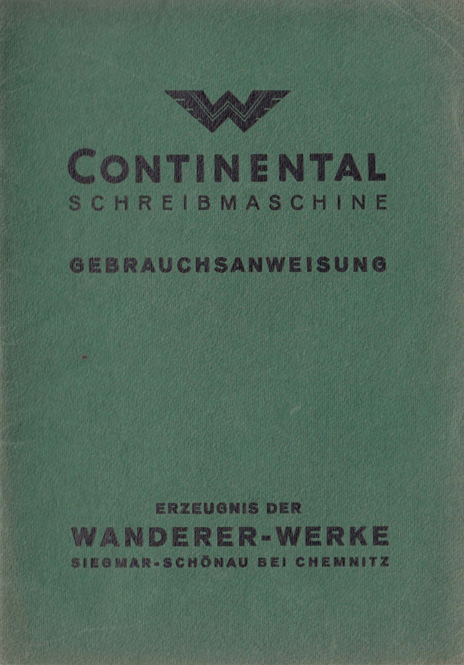 Continental Schreibmaschine Gebrauchsanweisung (2)