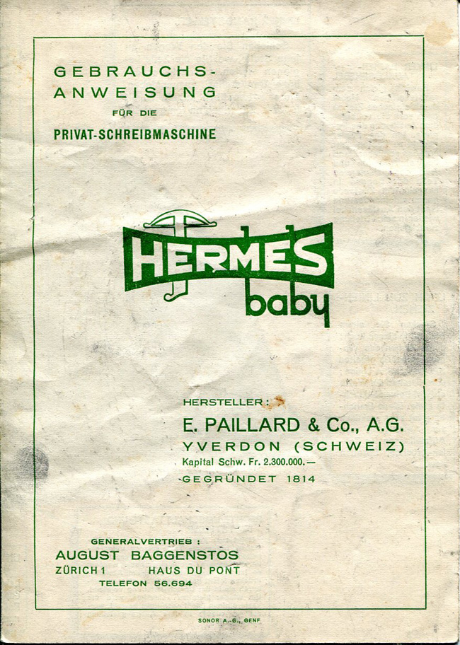 Hermes baby Gebrauchsanweisung