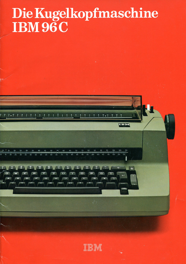 Die Kugelkopfmaschine IBM 96C