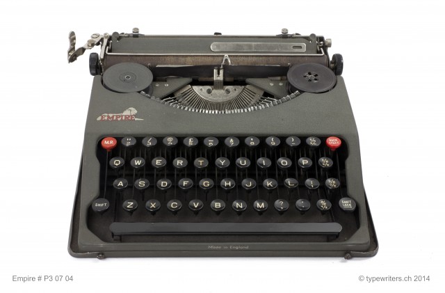 Empire portable typewriter