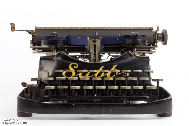Sabb # 11457, Sammlung typewriters.ch 2016